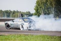 Nizhny Novgorod Russia Aug 20, 2016 : Russian Drift Series Stage 5 RDS Zapad West. Montenegrins Andrew. Nissan 200SX S14 Royalty Free Stock Photo