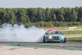 Nizhny Novgorod Russia Aug 20, 2016 : Russian Drift Series Stage 5 RDS Zapad West Vitaly Polishchuk. BMW3 E36
