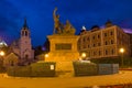 View of the monument `Citizen Minin and Prince Pozharsky - grateful Russia`