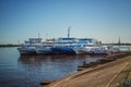 Four passenger ships at the Nizhny Novgorod berth