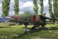 Soviet supersonic fighter-bomber Mig-27, built in the seventies