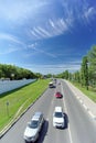 Nizhny Novgorod, Russia. - June 30.2016. The denouement at the Kanavinsky bridge is a Descent from the bridge from the side of the