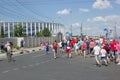 Russia. Fans from different countries rush to stadium