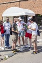 Russia. Volunteers help foreign fans