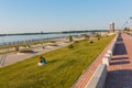 Nizhny Novgorod. Russia. 20 June 2018. Updated nizhnevolzhskaya embankment near the River station