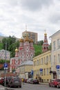 Nizhny Novgorod, Russia. - June 27.2017. View of the Christmas Church through Gorodetsky Lane.