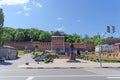 Nizhny Novgorod, Russia. - June 15.2018. Zachatievskaya tower of the Nizhny Novgorod Kremlin and the monument to Peter I.