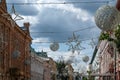 Nizhny Novgorod, Russia, May 29, 2023. Bolshaya Pokrovskaya street Pokrovka is the main street of the historical center