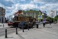 Nizhny Novgorod, Russia, May 29, 2023. Bolshaya Pokrovskaya street Pokrovka is the main street of the historical center