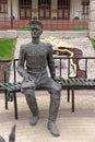 Nizhny Novgorod, Russia. - May 17.2016. Sculptures soviet militiaman near the building GU MVD in the Nizhny Novgorod