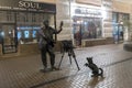 Nizhny Novgorod, Russia - November 02.2015. Monument to the photographer on Bolshaya Pokrovskaya Street