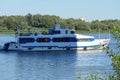 Nizhny Novgorod, Russia, 08.07.2023. Oka River, River boat trips on the river. River travel, a passenger boat travels along the