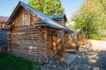 Old barn in the yard Royalty Free Stock Photo