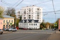 View of Ilyinskaya street in the fall afternoon