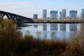 Nizhny Novgorod, view from the mountainous part of the city .