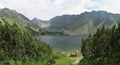 Nizne Temnosmrecinske pleso lake in Tatra mountains