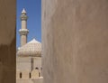 Nizwa castle mosque Royalty Free Stock Photo