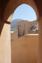 Nakhal Fort Castle detail of the Arch from inside