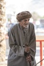 Old omani man on a Friday goat market
