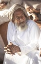 Old omani man at a market