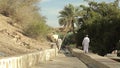 Nizwa, Sultanate of Oman. Aflaj Irrigation System in an old omani village.