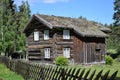 Njardarheimrn, Norway. Viking ancient village, old houses in Norway