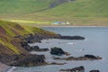 Njardvik Screes and view from the the road to BorgarfjÃÂ¶rdur Eystri Royalty Free Stock Photo