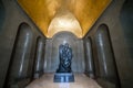 Njegos statue in a mausoleum Royalty Free Stock Photo