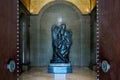 Njegos statue in a mausoleum