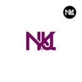NKJ Logo Letter Monogram Design Royalty Free Stock Photo