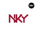NKY Logo Letter Monogram Design Royalty Free Stock Photo