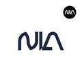 NLA Logo Letter Monogram Design Royalty Free Stock Photo