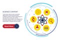 science content vector stock concept Royalty Free Stock Photo