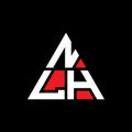 NLG triangle letter logo design with triangle shape. NLG triangle logo design monogram. NLG triangle vector logo template with red Royalty Free Stock Photo