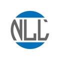 NLL letter logo design on white background. NLL creative initials circle logo concept. NLL letter design Royalty Free Stock Photo