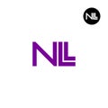 NLL Logo Letter Monogram Design Royalty Free Stock Photo