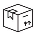 Logistics, box, package, delivery fully editable vector icon