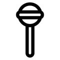 Lollipop Outline bold Vector Icon which can be easily modified or Edited Royalty Free Stock Photo