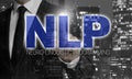 NLP concept is shown by businessman