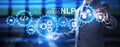 NLP Natural language processing concept. Artificial intelligence neural network