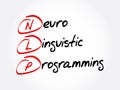 NLP - Neuro Linguistic Programming, acronym health concept