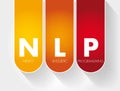 NLP - Neuro Linguistic Programming acronym Royalty Free Stock Photo