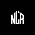 NLR letter logo design on BLACK background. NLR creative initials letter logo concept. NLR letter design Royalty Free Stock Photo