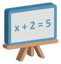 Math Sum Isolated Vector Icon Editable