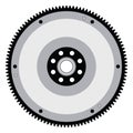 Flywheel. Car parts. Vector illustration