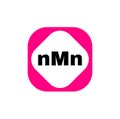 NMN company name initial letters icon. NMN monogram Royalty Free Stock Photo