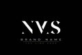 NMS abstract letter logo design Royalty Free Stock Photo