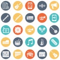 Multimedia and Music Line Style vector icons set every single icon can easily modify or edit