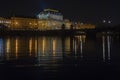 National Theater in Prague at night Royalty Free Stock Photo