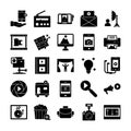 Video shoot and shooting equipment Vector icons pack every single icon can easily modify or edit